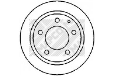 25536 MAPCO Тормозной диск