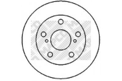 25558 MAPCO Тормозной диск