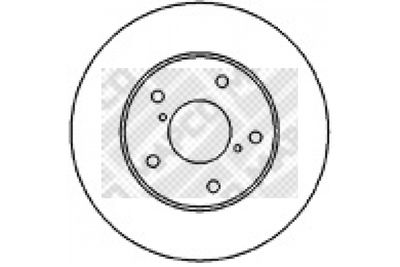 25568 MAPCO Тормозной диск