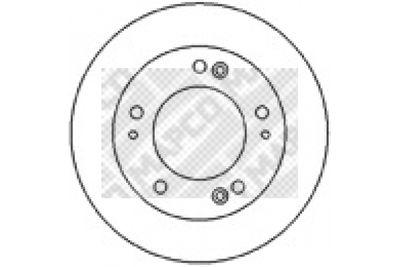 25570 MAPCO Тормозной диск