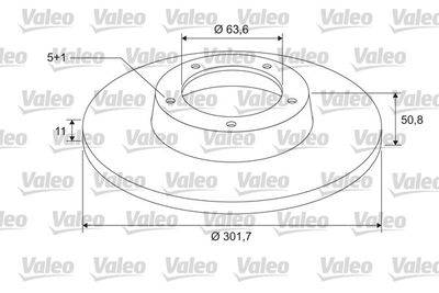 297101 VALEO Тормозной диск