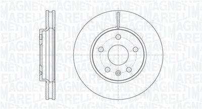 361302040106 MAGNETI MARELLI Тормозной диск