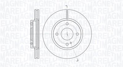 361302040108 MAGNETI MARELLI Тормозной диск