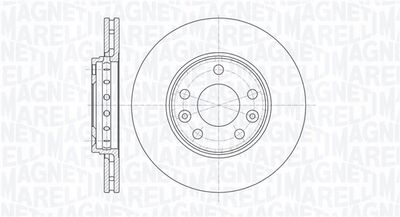 361302040110 MAGNETI MARELLI Тормозной диск