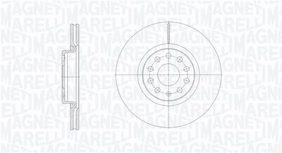 361302040126 MAGNETI MARELLI Тормозной диск