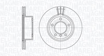 361302040128 MAGNETI MARELLI Тормозной диск