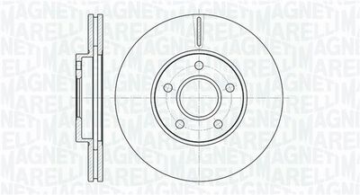 361302040130 MAGNETI MARELLI Тормозной диск