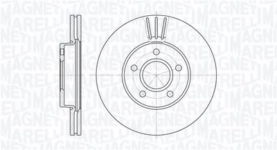 361302040136 MAGNETI MARELLI Тормозной диск