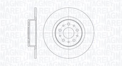 361302040139 MAGNETI MARELLI Тормозной диск
