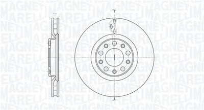 361302040144 MAGNETI MARELLI Тормозной диск