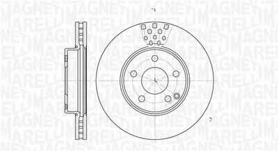 361302040703 MAGNETI MARELLI Тормозной диск