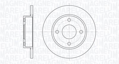 361302040153 MAGNETI MARELLI Тормозной диск