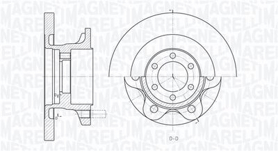 361302040157 MAGNETI MARELLI Тормозной диск