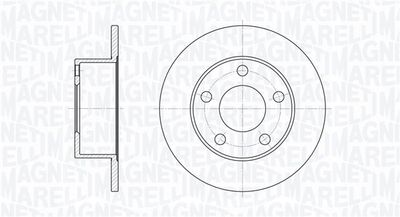 361302040161 MAGNETI MARELLI Тормозной диск