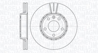 361302040164 MAGNETI MARELLI Тормозной диск