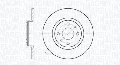 361302040167 MAGNETI MARELLI Тормозной диск