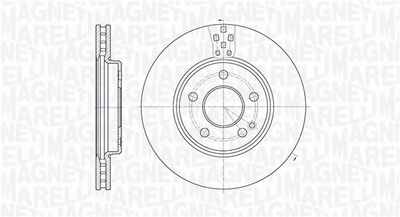 361302040176 MAGNETI MARELLI Тормозной диск