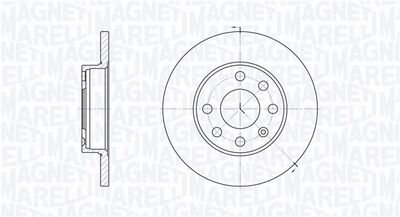 361302040177 MAGNETI MARELLI Тормозной диск