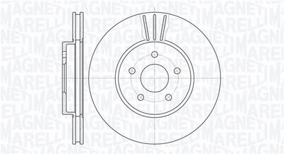 361302040180 MAGNETI MARELLI Тормозной диск