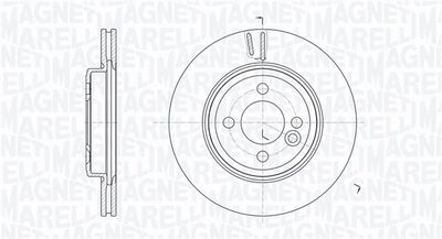 361302040182 MAGNETI MARELLI Тормозной диск