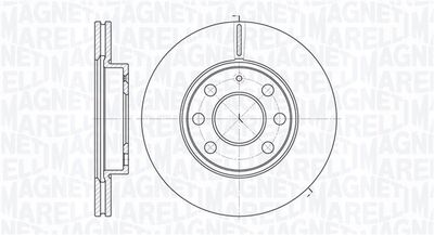 361302040184 MAGNETI MARELLI Тормозной диск