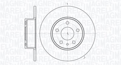 361302040185 MAGNETI MARELLI Тормозной диск