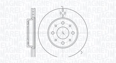 361302040186 MAGNETI MARELLI Тормозной диск