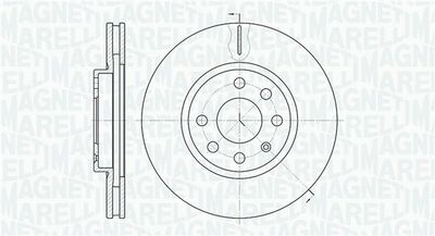 361302040190 MAGNETI MARELLI Тормозной диск