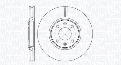 361302040202 MAGNETI MARELLI Тормозной диск