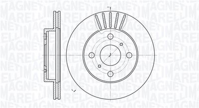 361302040204 MAGNETI MARELLI Тормозной диск