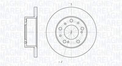 361302040211 MAGNETI MARELLI Тормозной диск