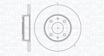 361302040217 MAGNETI MARELLI Тормозной диск