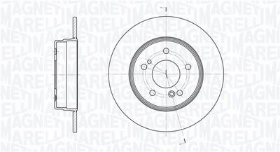 361302040229 MAGNETI MARELLI Тормозной диск