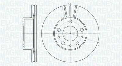 361302040230 MAGNETI MARELLI Тормозной диск