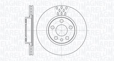 361302040232 MAGNETI MARELLI Тормозной диск