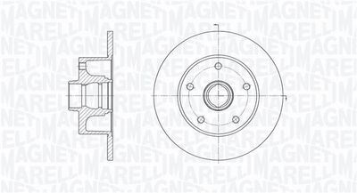 361302040241 MAGNETI MARELLI Тормозной диск