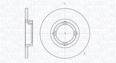 361302040267 MAGNETI MARELLI Тормозной диск