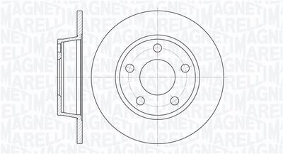 361302040281 MAGNETI MARELLI Тормозной диск