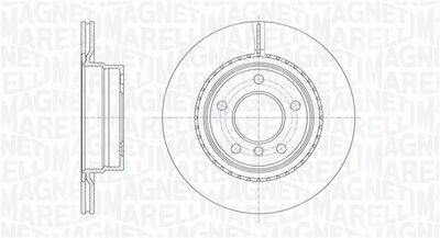 361302040300 MAGNETI MARELLI Тормозной диск