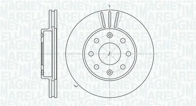 361302040312 MAGNETI MARELLI Тормозной диск