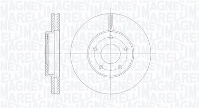 361302040314 MAGNETI MARELLI Тормозной диск