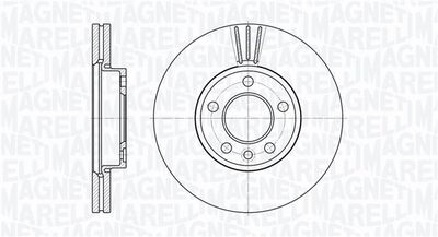 361302040316 MAGNETI MARELLI Тормозной диск