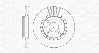 361302040328 MAGNETI MARELLI Тормозной диск