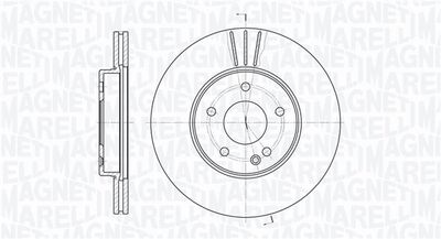 361302040342 MAGNETI MARELLI Тормозной диск