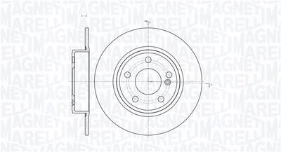 361302040359 MAGNETI MARELLI Тормозной диск