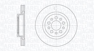 361302040362 MAGNETI MARELLI Тормозной диск