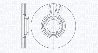 361302040370 MAGNETI MARELLI Тормозной диск