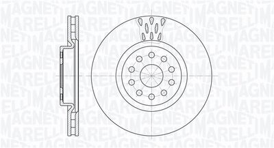 361302040374 MAGNETI MARELLI Тормозной диск