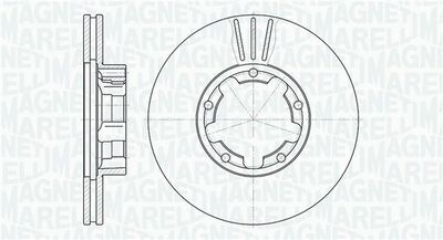 361302040376 MAGNETI MARELLI Тормозной диск