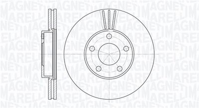 361302040380 MAGNETI MARELLI Тормозной диск